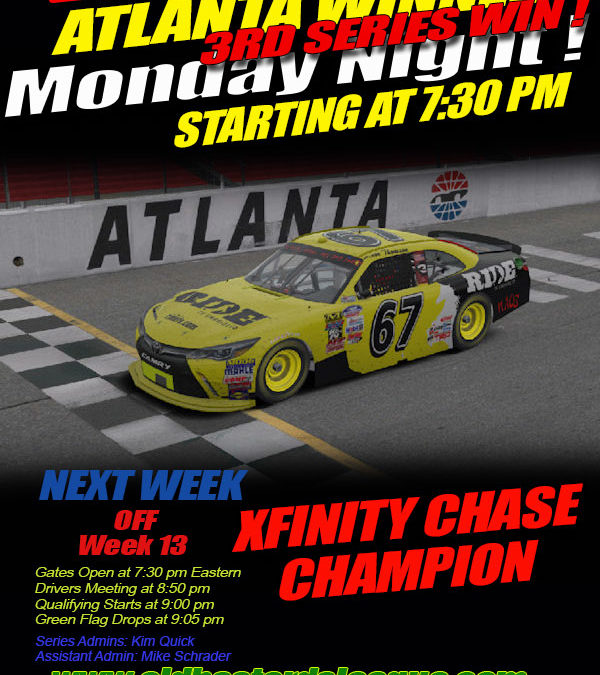 Dwayne McArthur Wins Xfinity Championship and Atlanta Race!