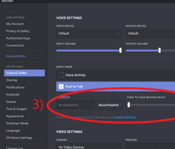 Удалить api key discord