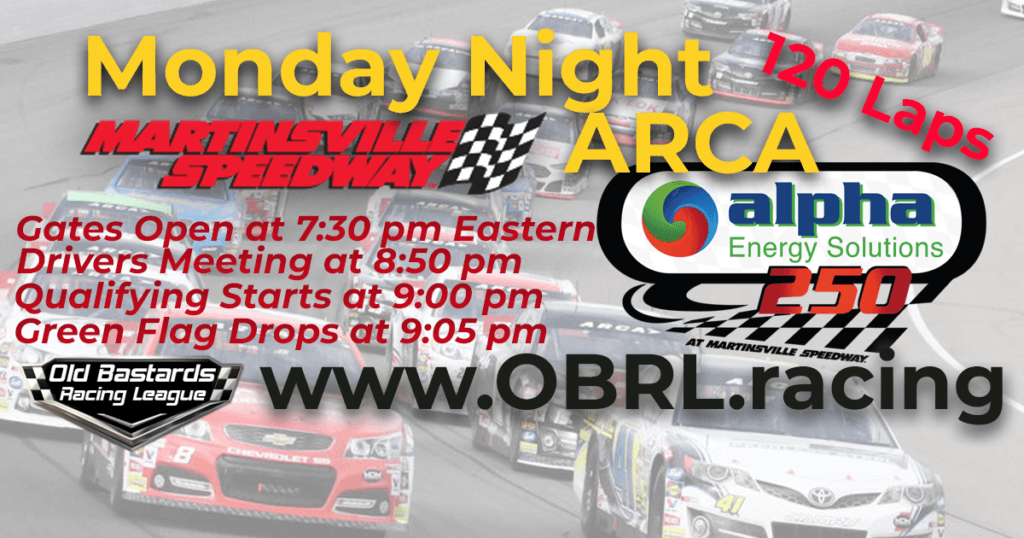 ARCA Monday Night Race at Martinsville Speedway