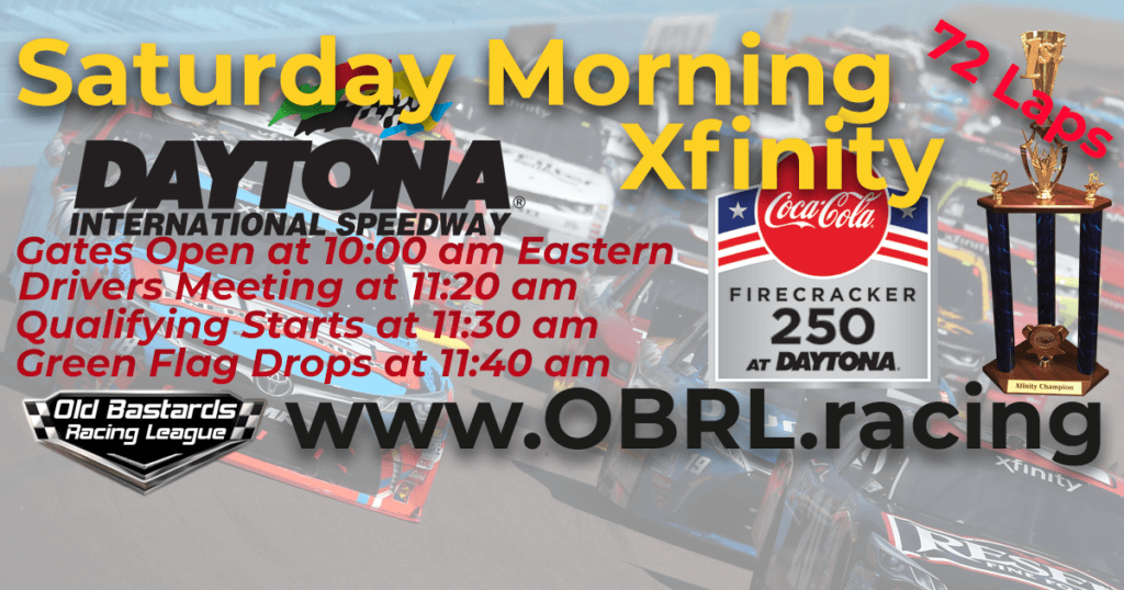 Nascar Xfinity Race at Daytona International Speedway