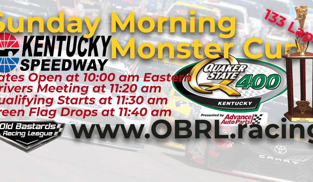 🏁WINNER: Joel Kilburn #40! Week #22 Nascar Monster Energy Cup Race Kentucky Speedway