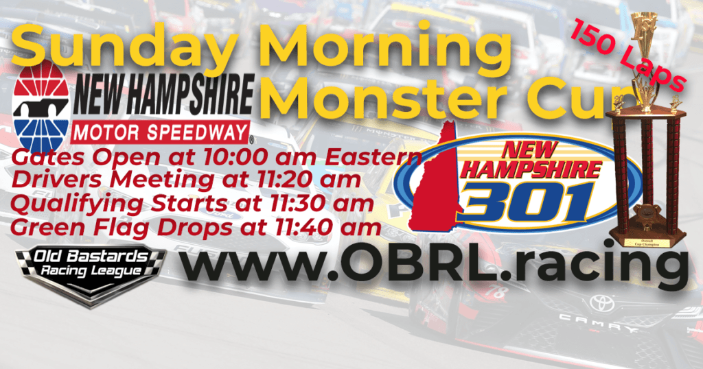 🏁Nascar Monster Energy Cup Race New Hampshire Motor Speedway