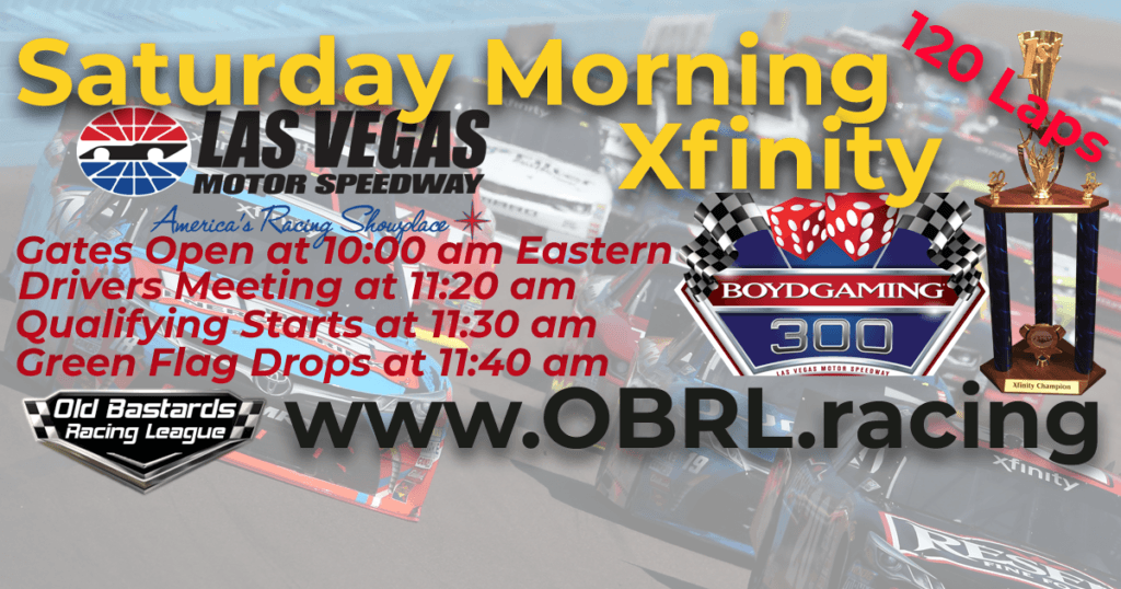 Nascar Xfinity iRacing Race Las Vegas Motor Speedway