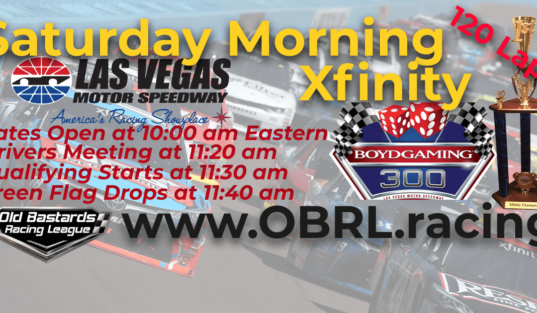 Winner: Charles Grant Jr.!Week #3 Nascar Xfinity iRacing Series Race Las Vegas Motor Speedway