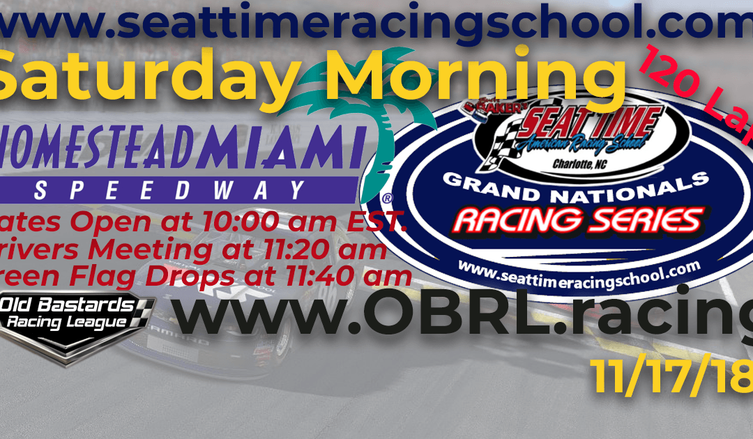 🏁WINNER: Bill Benedict #90! Week #40 Nascar Seat Time Racing School Grand Nationals Xfinity Series Championship Race Homestead-Miami