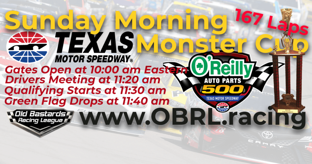 iRacing Nascar Monster Energy Cup Race at Texas Motor Speedway