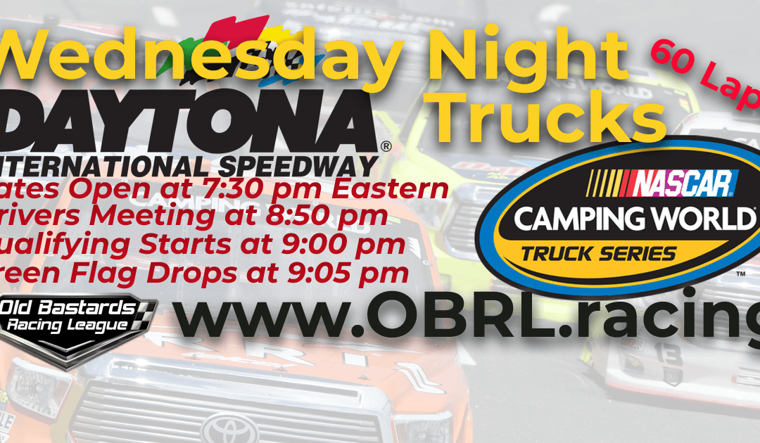 🏁WINNER: Thomas Ogle #11! Week #4 Wednesday Night Truck Race at Daytona Int’l Speedway