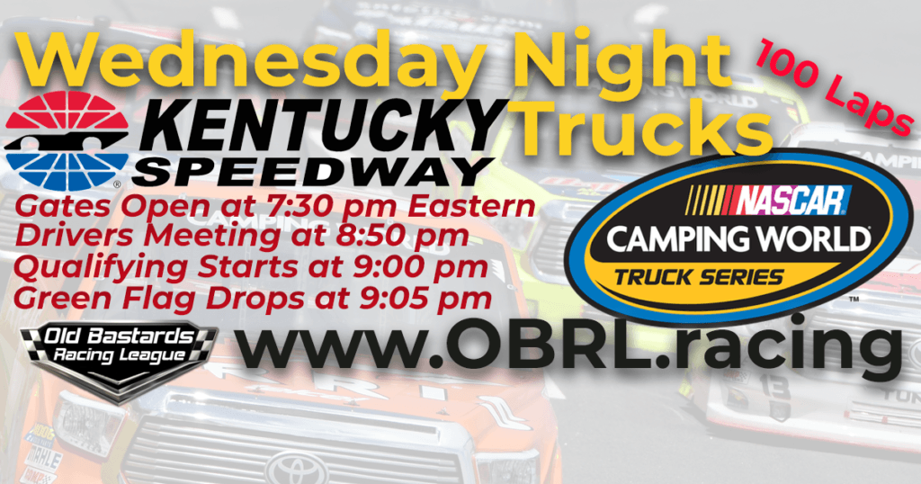iRacing Wednesday Night Nascar Camping World Truck Series Race at Kentucky Speedway July 11, 2018