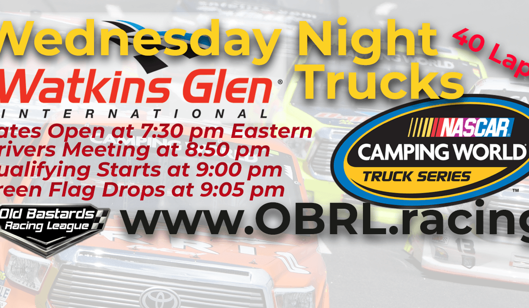 🏁WINNER: Shane Norton! Week #8 Wednesday Night Truck Race at Watkins Glen International