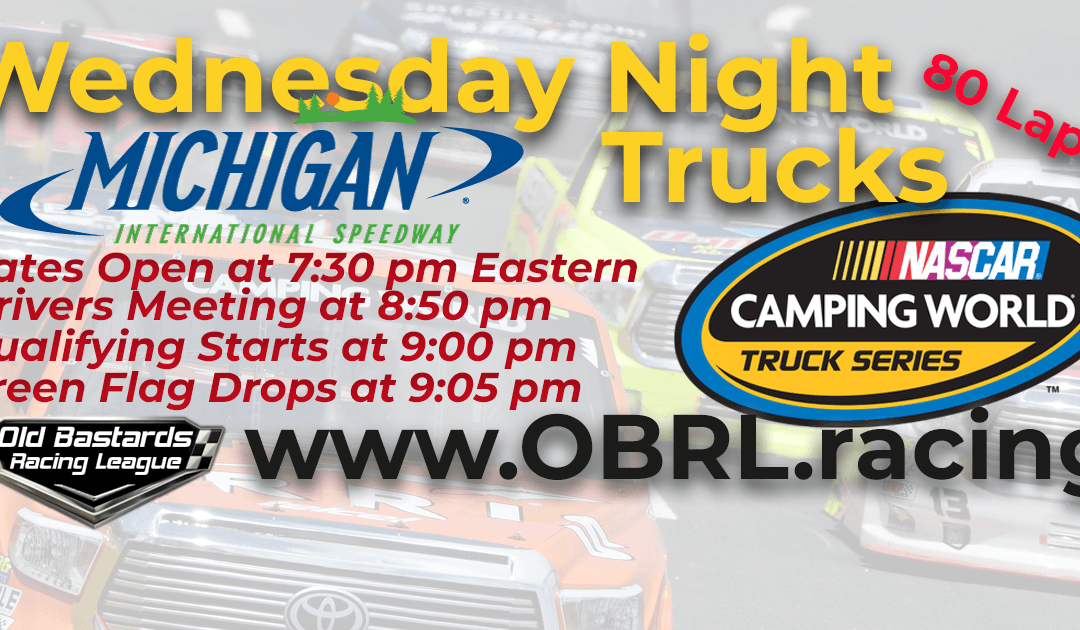 🏁WINNER: Joel Kilburn #40! Week #9 Wednesday Night Truck Race at Michigan Int’l Speedway