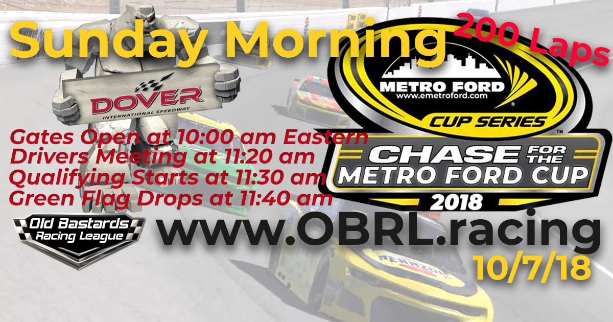 Metro Ford Chicago Chase For the Nascar Metro Ford Cup Series Dover International Speedway