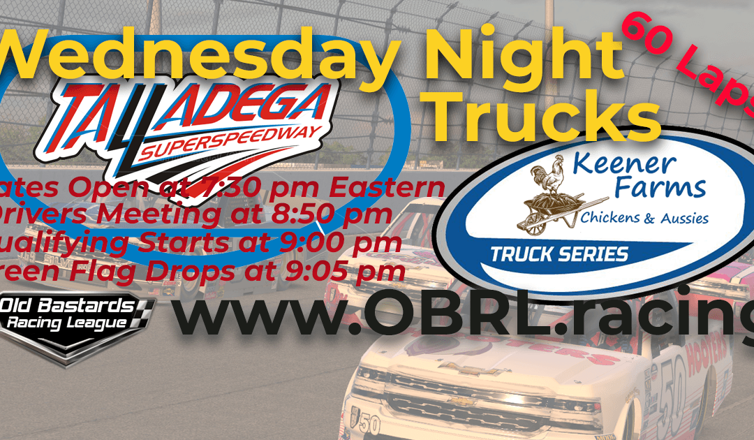 🏁WINNER: Zack Calloway! Week #5 Wednesday Night Keener Farm Truck Series Race at Talladega SuperSpeedway