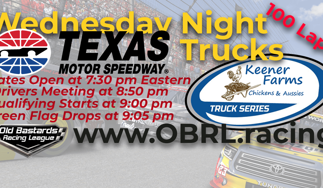 🏁WINNER: Jeff Gilmore! Week #8 Wednesday Night Keener Farm Truck Series Race at Texas Motor Speedway