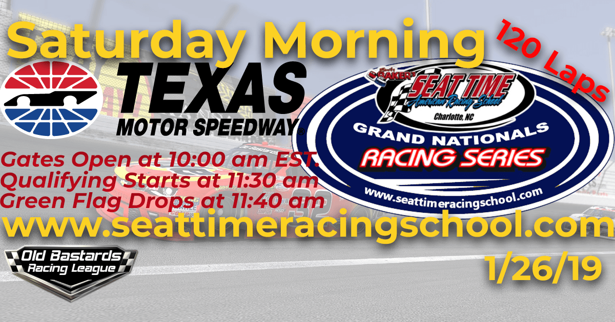 Week #10 Seat Time Racing School Grand Nationals Series Race at Texas Motor Speedway
