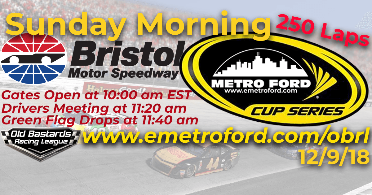 Metro Ford Dealer Performance Cup Race at Bristol Motor Speedway 12/9/18