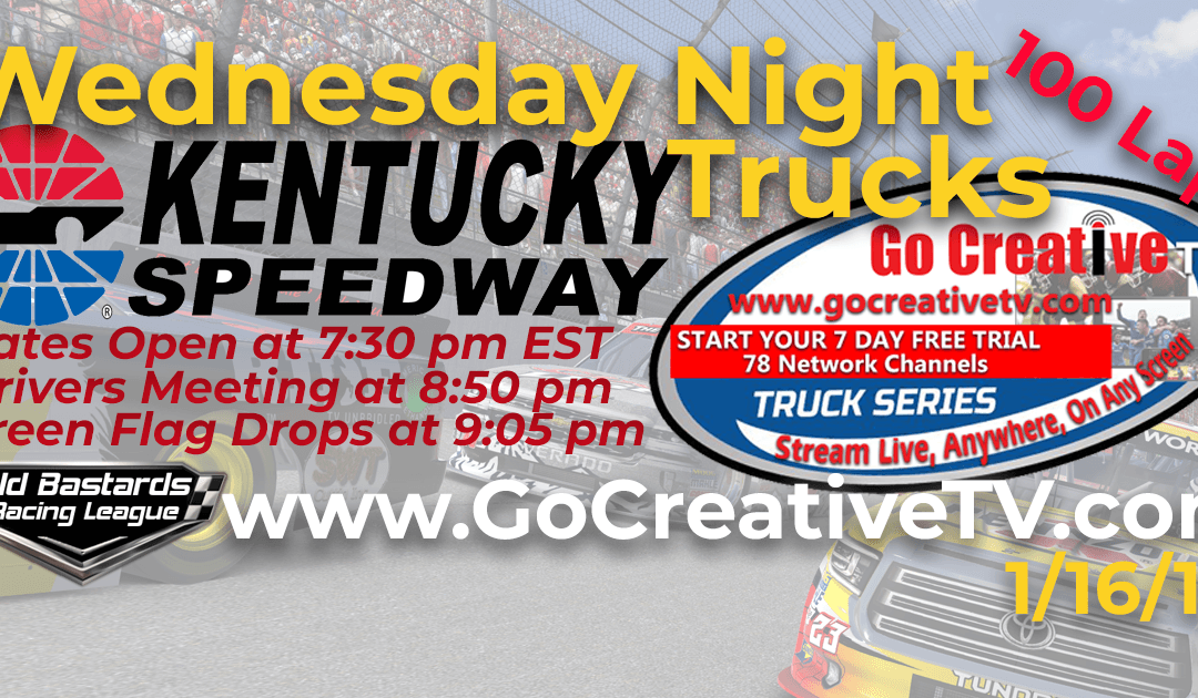 🏁WINNER: Dwayne McArthur #67 RideTV.com! Week #6 Go Creative TV Truck Series Race at Kentucky Speedway – 1/16/19 Wednesday Nights