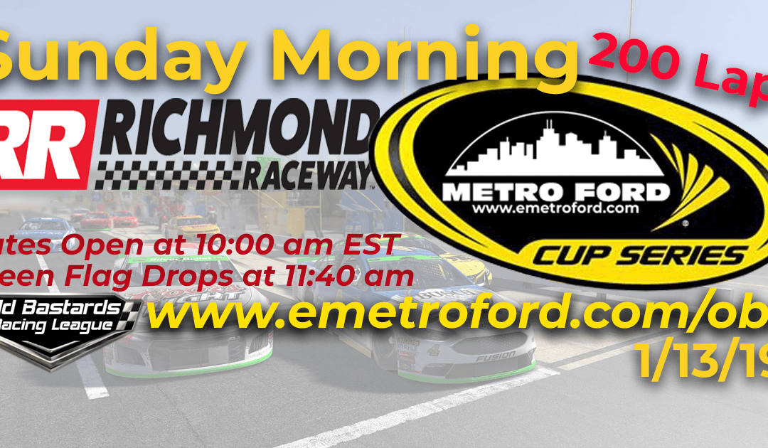 🏁WINNER: Mike Schrader #4! Week #8 Kim Bowl Cup Series Race at Richmond Raceway – 1/13/19 Sunday Mornings