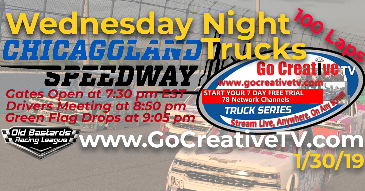 Week #8 Go Creative TV Truck Series Race at Chicagoland Speedway