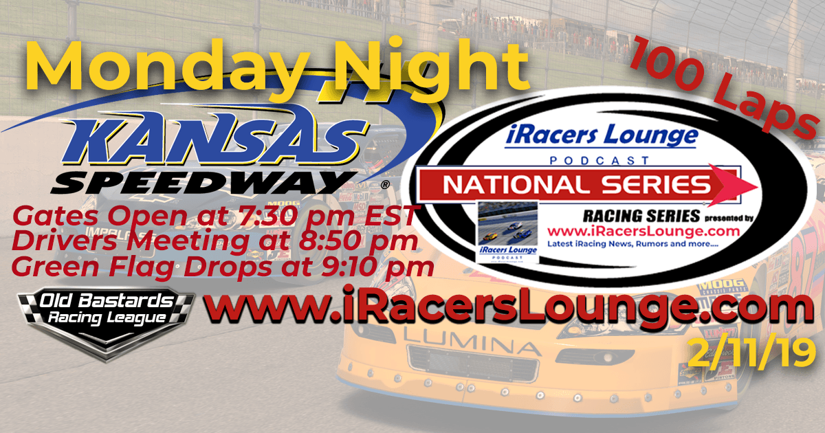 iRacers Lounge National Series Race at Kansas Speedway