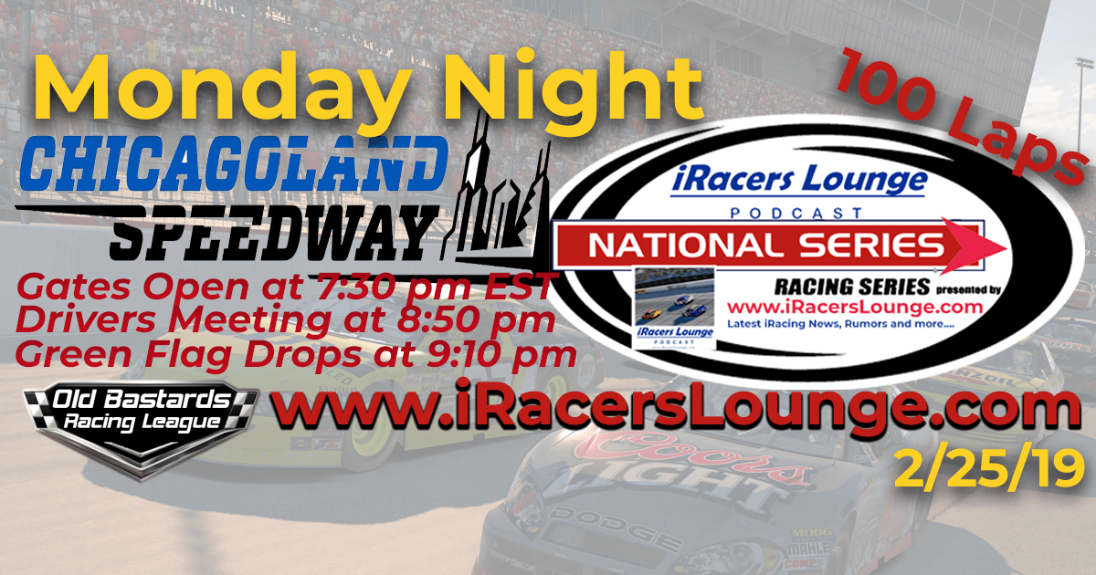 iRacers Lounge National Series Race at Chicagoland Speedway