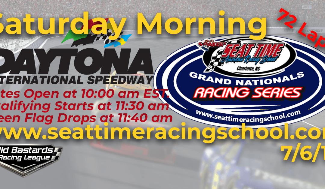 🏁WINNER: Doug Hess #25! Week #21 Nascar Driving Experience Grand Nationals Series Daytona Int’l Speedway – 7/6/19 Saturday Mornings