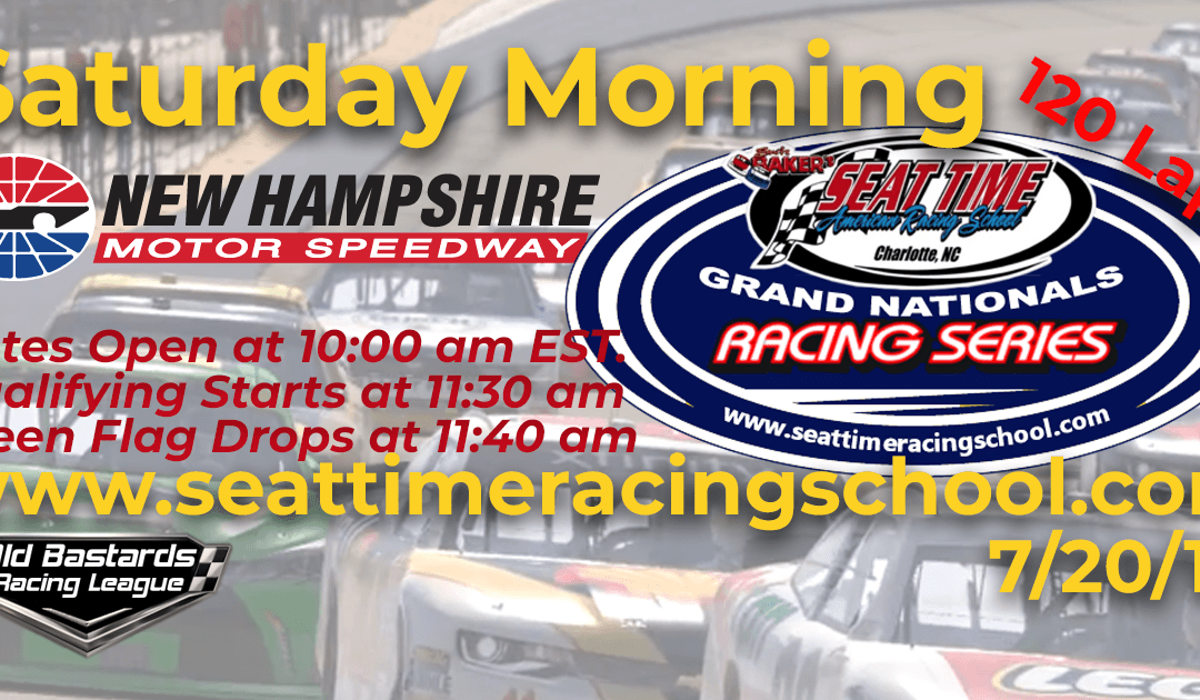 🏁WINNER: Tony Romack #16 Ailogs! Week #23 Seat Time Racing Experience Grand Nationals Series New Hampshire – 7/20/19 Saturday Mornings
