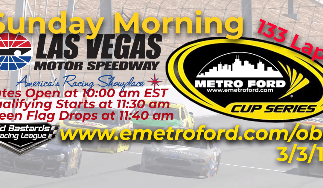 🏁WINNER: Dwayne McArthur #67! Week #3 Kim Bowl Cup Series Race Las Vegas Motor Speedway – 3/3/19 Sunday Mornings