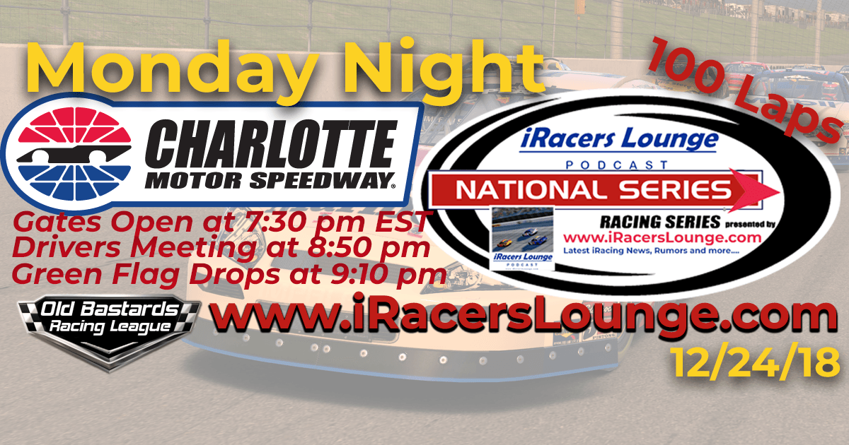 iRacers Lounge National Series Race at Charlotte Motor Speedway