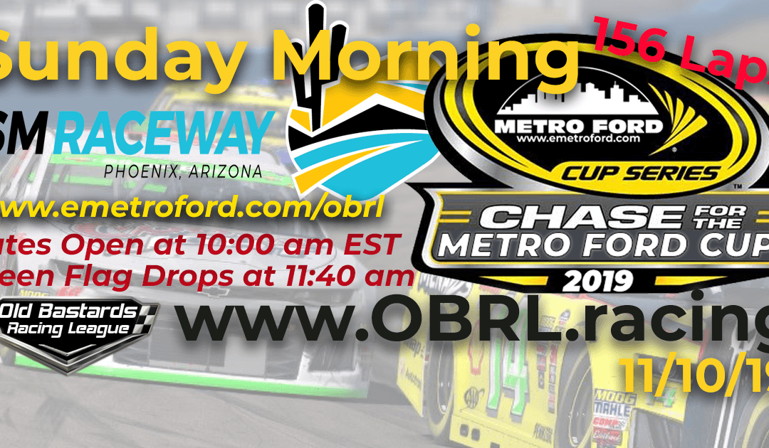 🏁WINNER: Patrick Milligan #99! Week #39 Kim Bowl Cup Series Race at ISM Phoenix Raceway – 11/10/19 Sunday Mornings