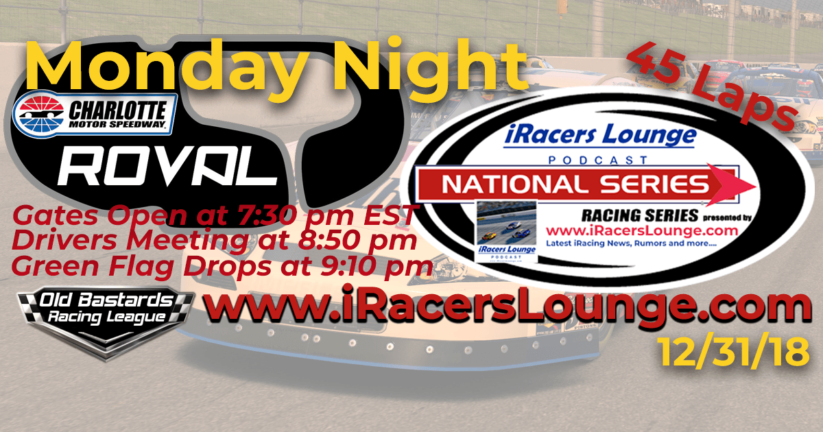 iRacers Lounge National Series Race at Charlotte Roval