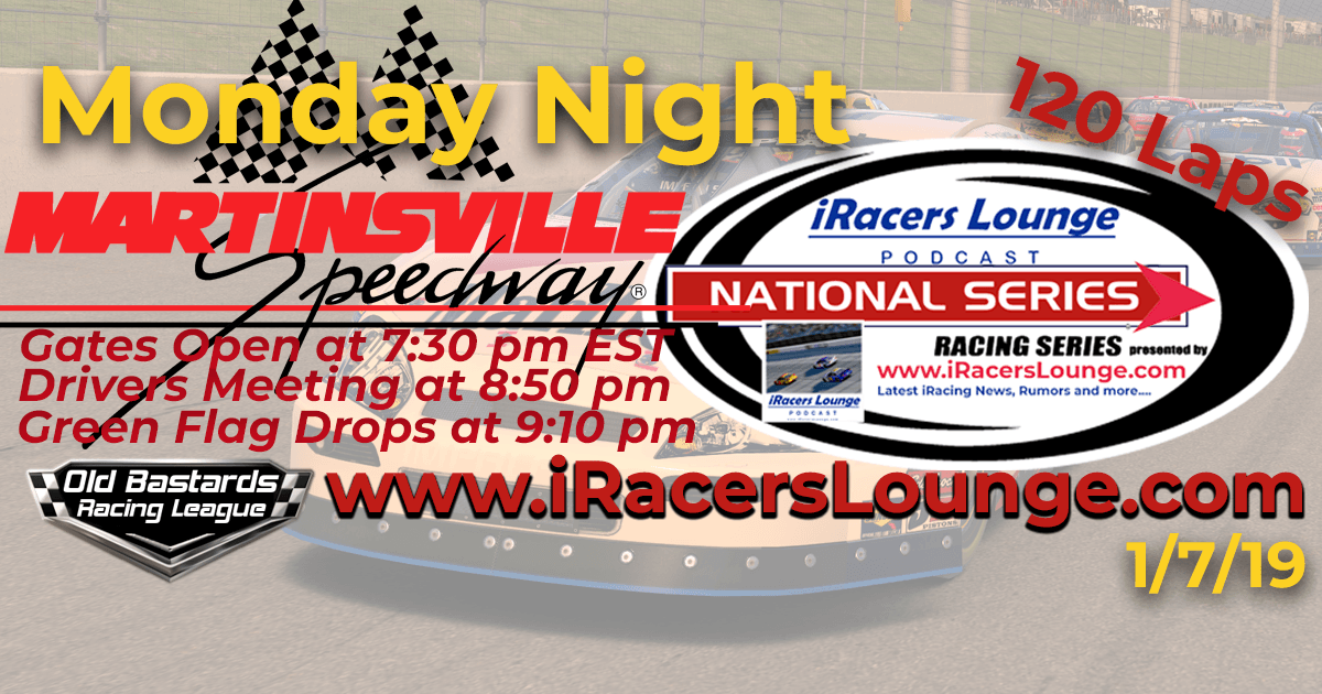 iRacers Lounge National Series Race at Martinsville Speedway