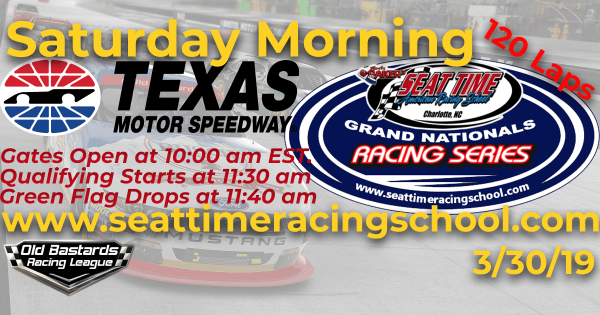 Seat Time Racing Experience School Grand National Series Race Texas Motor Speedway