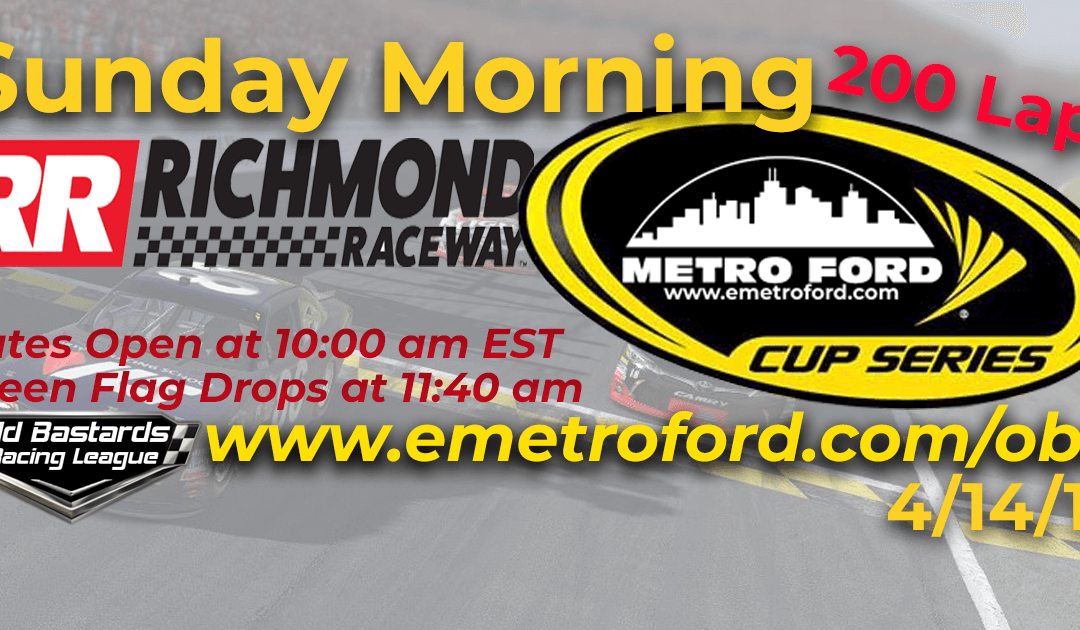 🏁WINNER: Dwayne McArthur #67! Week #9 Kim Bowl Cup Series Race Richmond Raceway – 4/14/19 Sunday Mornings