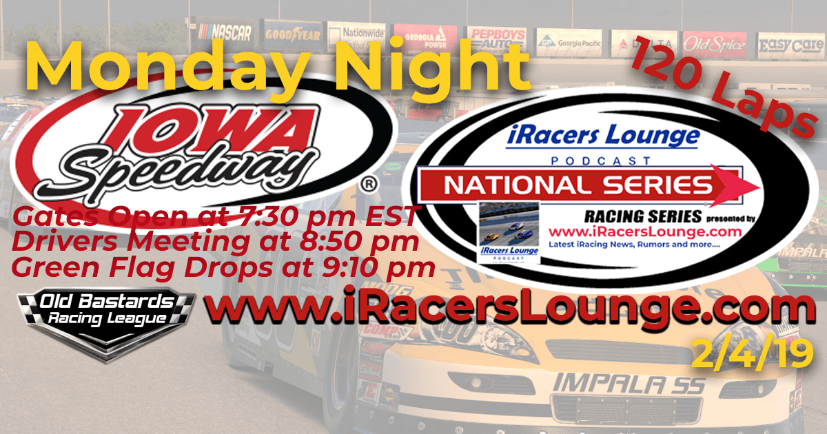 iRacers Lounge National Series Race at Iowa Speedway