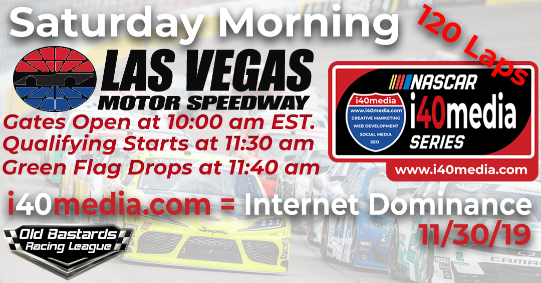 🏁WINNER: Kevin Rupert #12! Week #2 i40media Grand Nationals Series Race at Las Vegas -11/30/19 Saturday Mornings