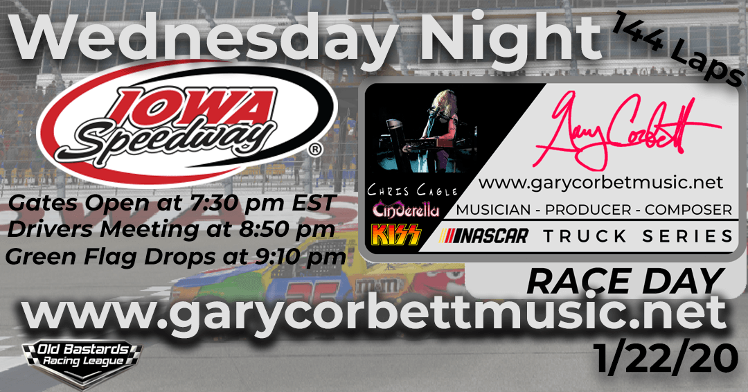Week #7 Gary Corbett Music Truck Series Race at Iowa Speedway- 1/22/20 Wednesday Nights