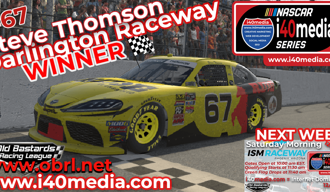 Steve Thomson #67 Ride TV Wins Nascar i40media Grand ...